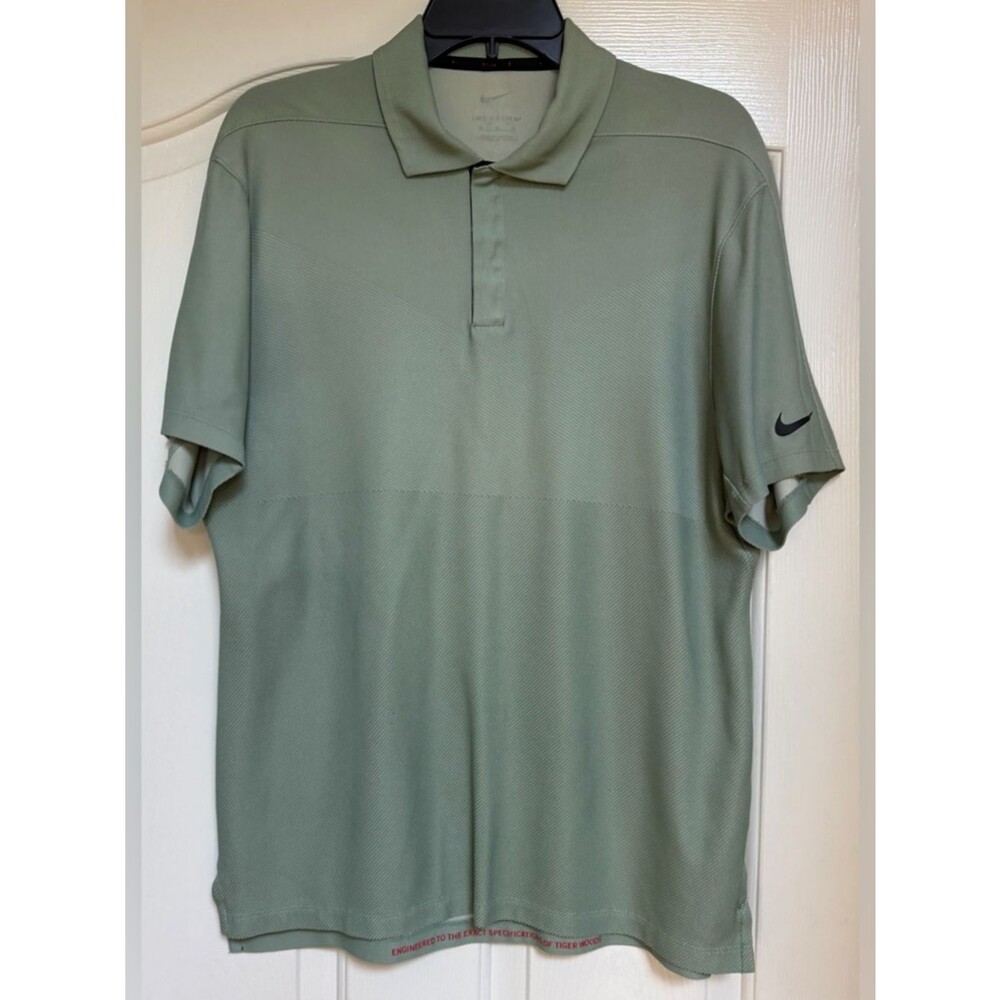 Nike Tiger Woods Dri-FIT Golf Polo Men’s M Sage Green